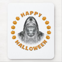 Happy Halloween Bigfoot mousepads