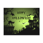 Happy Halloween Black Cat Haunted House