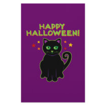 Happy Halloween Black Cat stationery