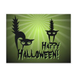 Happy Halloween Black Scared Cats Post Cards
