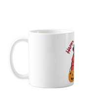 Happy Halloween Black Super Pug mugs