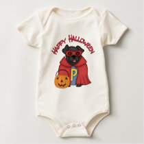 Happy Halloween Black Super Pug t-shirts