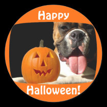 Happy Halloween Boxer stickers stickers