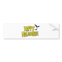 Happy Halloween bumper stickers