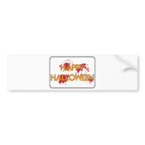 Happy Halloween bumper stickers by AKR000 Happy Halloween bumper stickers