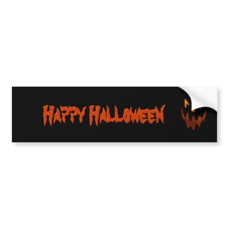 Happy Halloween Bumper Sticker bumpersticker