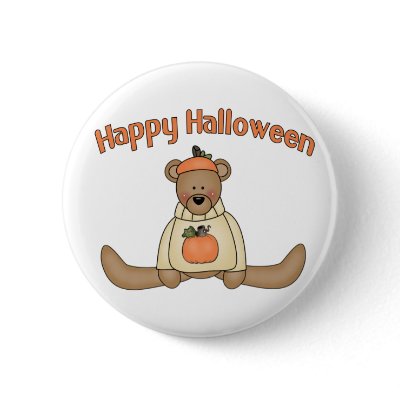 Happy Halloween button by holiday_tshirts