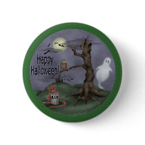 Happy Halloween Buttons by halloween_tshirts Happy Halloween Buttons