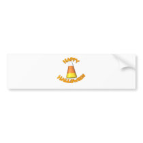 Happy Halloween Candy Corn bumper stickers