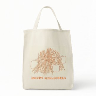 Happy Halloween canvas tote bags bag
