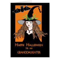 happy halloween card for our granddaughter cards