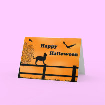 Happy Halloween Cat Card