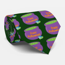 Happy Halloween Cauldron ties