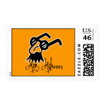 Happy Halloween Comedy Mask postage by halloween4you Happy Halloween Comedy Mask postage