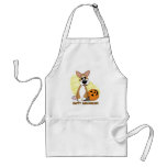 Happy Halloween Corgi Apron