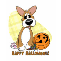 Happy Halloween Corgi Ladies T-Shirt