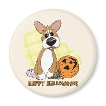 Happy Halloween Corgi Magnet