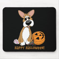 Happy Halloween Corgi Mousepad