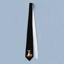Happy Halloween Corgi Tie ties