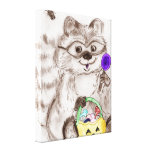 Happy Halloween Costumed Raccoon
