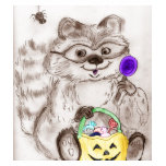 Happy Halloween Costumed Raccoon Tshirts