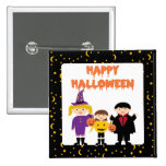 Happy Halloween Cute Trick or Treat Kids Pins