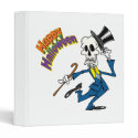 happy halloween dancing bones skeleton