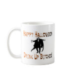 Happy Halloween Drink Up Bitches Dracula Orange Mugs