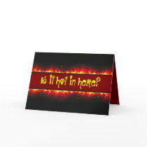 Happy Halloween Flaming Set Greeting Card