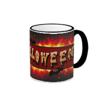 Happy Halloween Flaming Set Mug