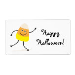 Happy Halloween funny candy corn labels