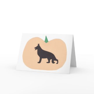 Happy Halloween German Shepherd card