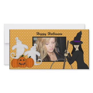 Happy Halloween 

Ghost and Witch Photo Cards photocard