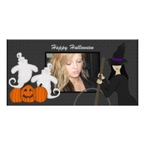 Happy Halloween Ghost and Witch Photo Cards photo cards by HolidayFun Happy Halloween Ghost and Witch Photo Cards photo cards