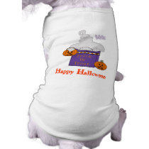 Happy Halloween Ghost Doggy Tshirt pet clothing