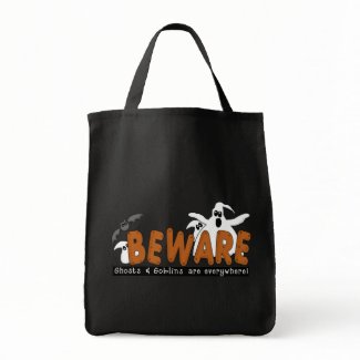 Happy Halloween Ghost Trick or Treat Bag