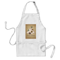 happy halloween ghosts aprons
