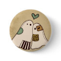 happy halloween ghosts button