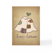 happy halloween ghosts cards