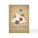happy halloween ghosts card