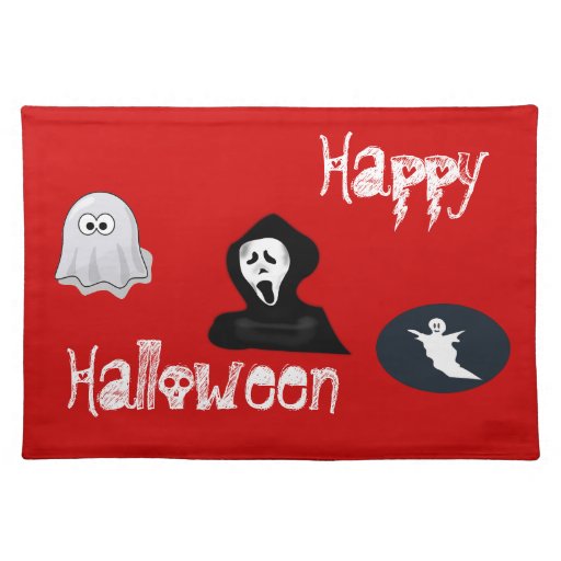 Happy Halloween ghosts Placemats
