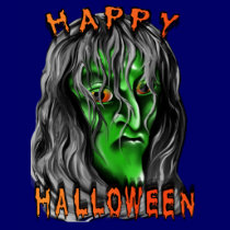 Happy Halloween Green Face Shirt by Lotacats Happy Halloween Green Face Shirt