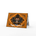 Happy Halloween Happy Bat 2 cards by CustomGreetingCardz Happy Halloween Happy Bat 2 cards