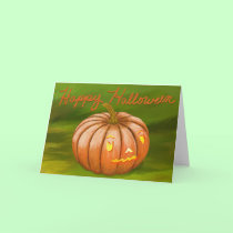 Happy Halloween Jack-O-Lantern cards