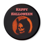 Happy Halloween Jack o Lantern Refrigerator Magnet