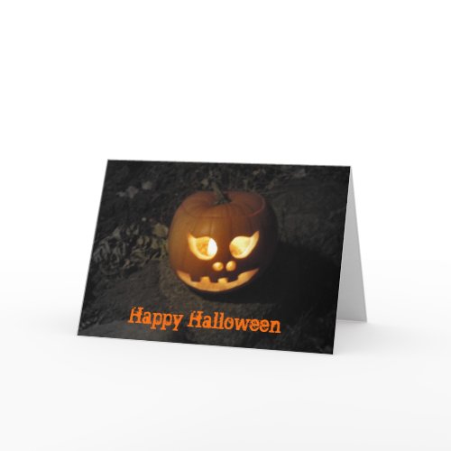 Happy Halloween Jack O'lantern Halloween Card card