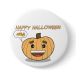 Happy Halloween Kawaii Pumpkin - Button