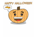 Happy Halloween Kawaii Pumpkin  Ladies Long Sleeve t-shirts