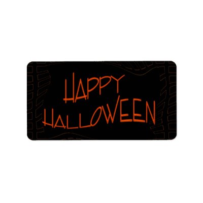 Happy Halloween labels