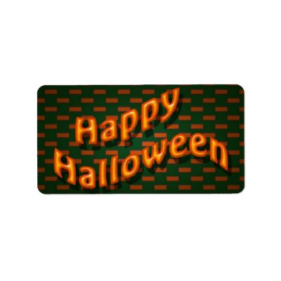 Happy Halloween labels